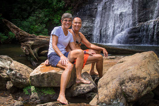 Jan & David at Heldon Creek Falls.