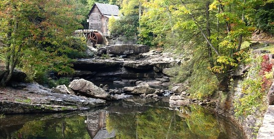 Grist Mill Reflections:  Babcock State Park, WV